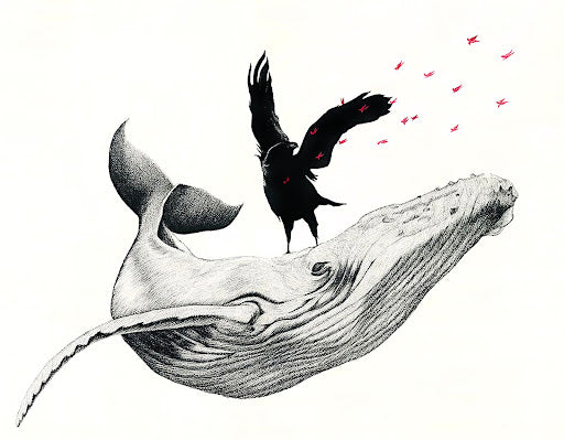 Raven and Whale