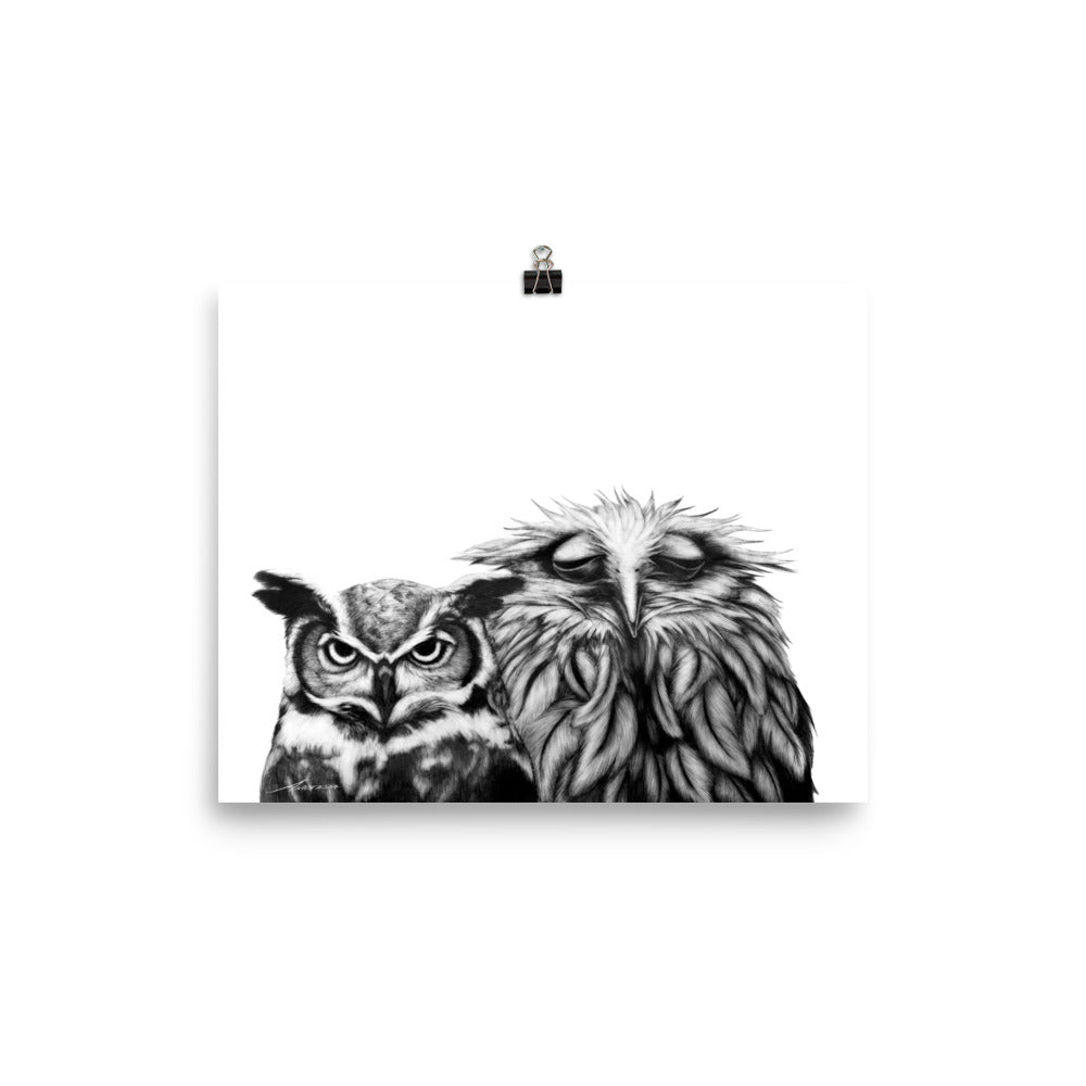 New Couple Owl Print