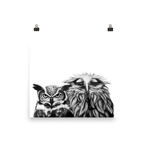 New Couple Owl Print