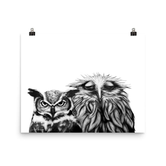 New Couple Owl Print