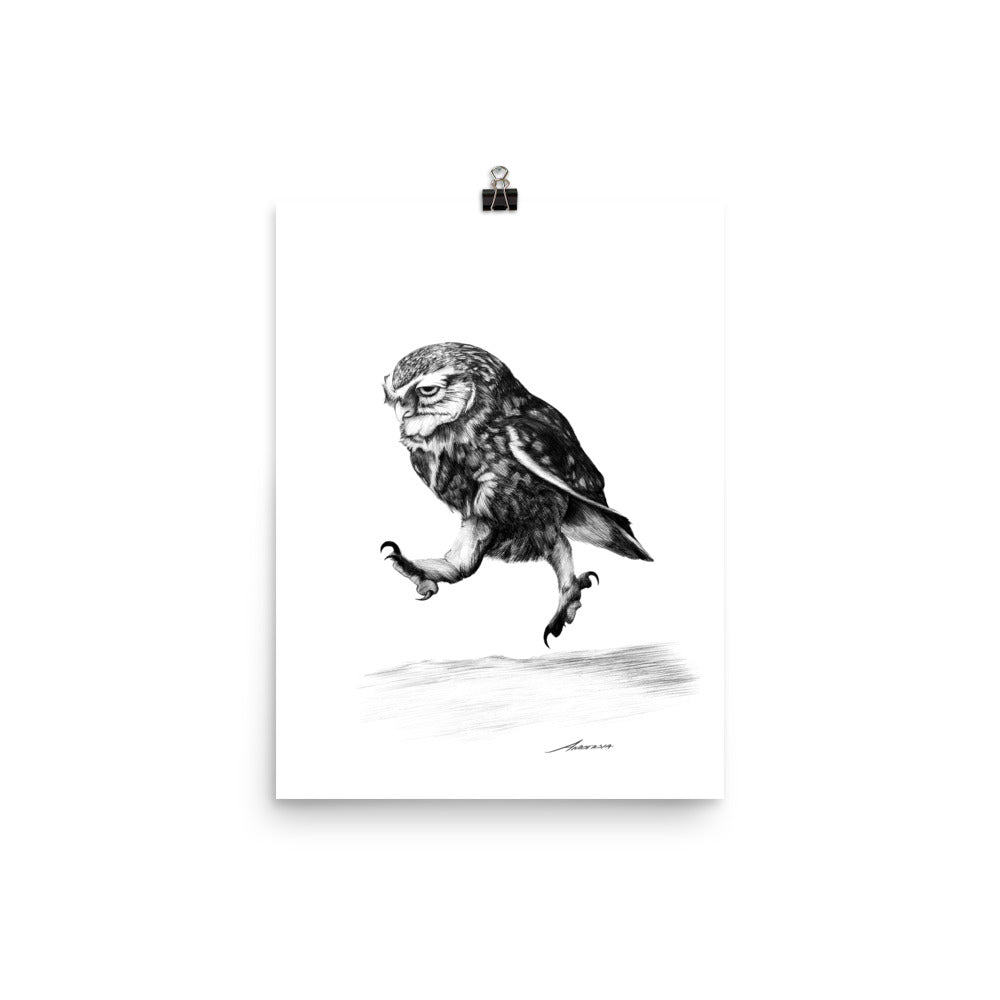 On a Mission Owl Print