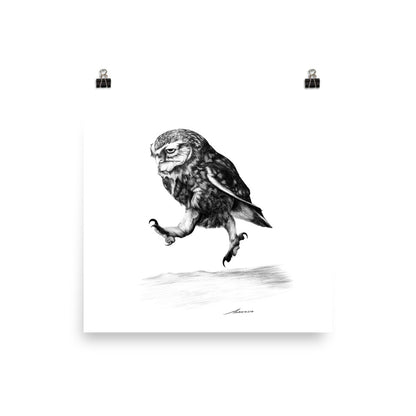 On a Mission Owl Print